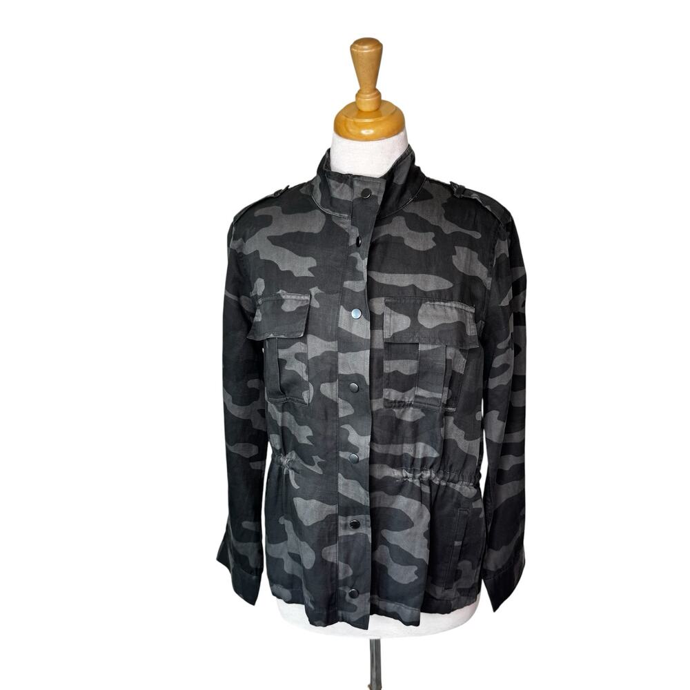 RAILS Trey Zip Jacket Charcoal Camo Size Small NWT